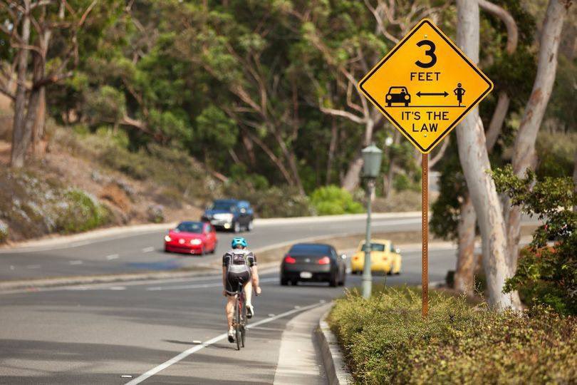 BroomeSheriff's tweet photo. Make room!  When you pass a bicycle, give them three or more feet of space.* For more bicycle safety facts, visit https://t.co/47ZqTCkUOC. #BicycleSafety https://t.co/d74NfQ6J9S