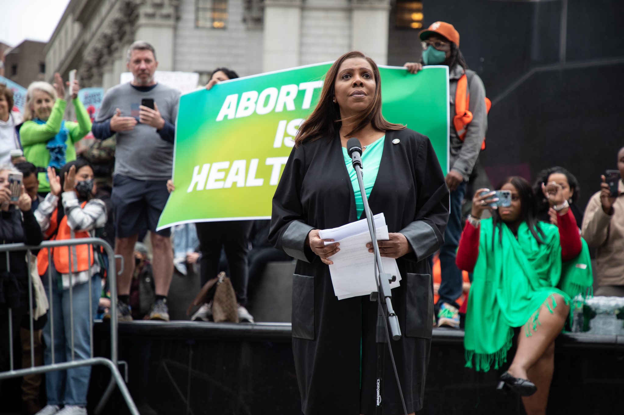 NY AG James on X: Tonight, New Yorkers came together to say get your  #BansOffOurBodies. We won't be silent. It's our body, our choice, and we're  going to fight to protect the