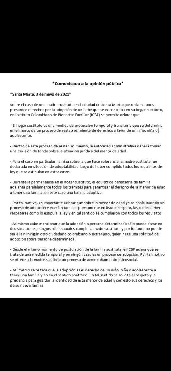 MarioJArizaM's tweet photo. *Comunicado a la Opinión Pública* https://t.co/zHL2VGc7Sh
