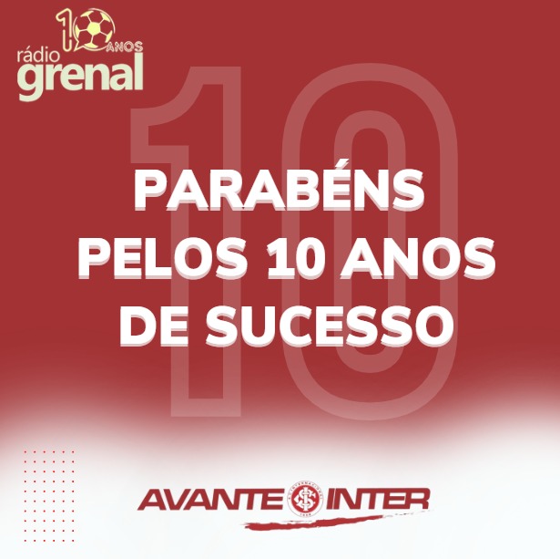 avante_inter's tweet photo. A RÁDIO GRENAL está completando 10 anos de existência, comunicando 24 horas os ouvintes sobre o mundo do FUTEBOL, em especial informações do Sport Club Internacional.
@rdgrenal, o sucesso de vocês leva ao mundo o nosso sucesso!👏
Parabéns, RÁDIO GRENAL!!!
#avanteinter #inter https://t.co/w9VZHiS6Yl