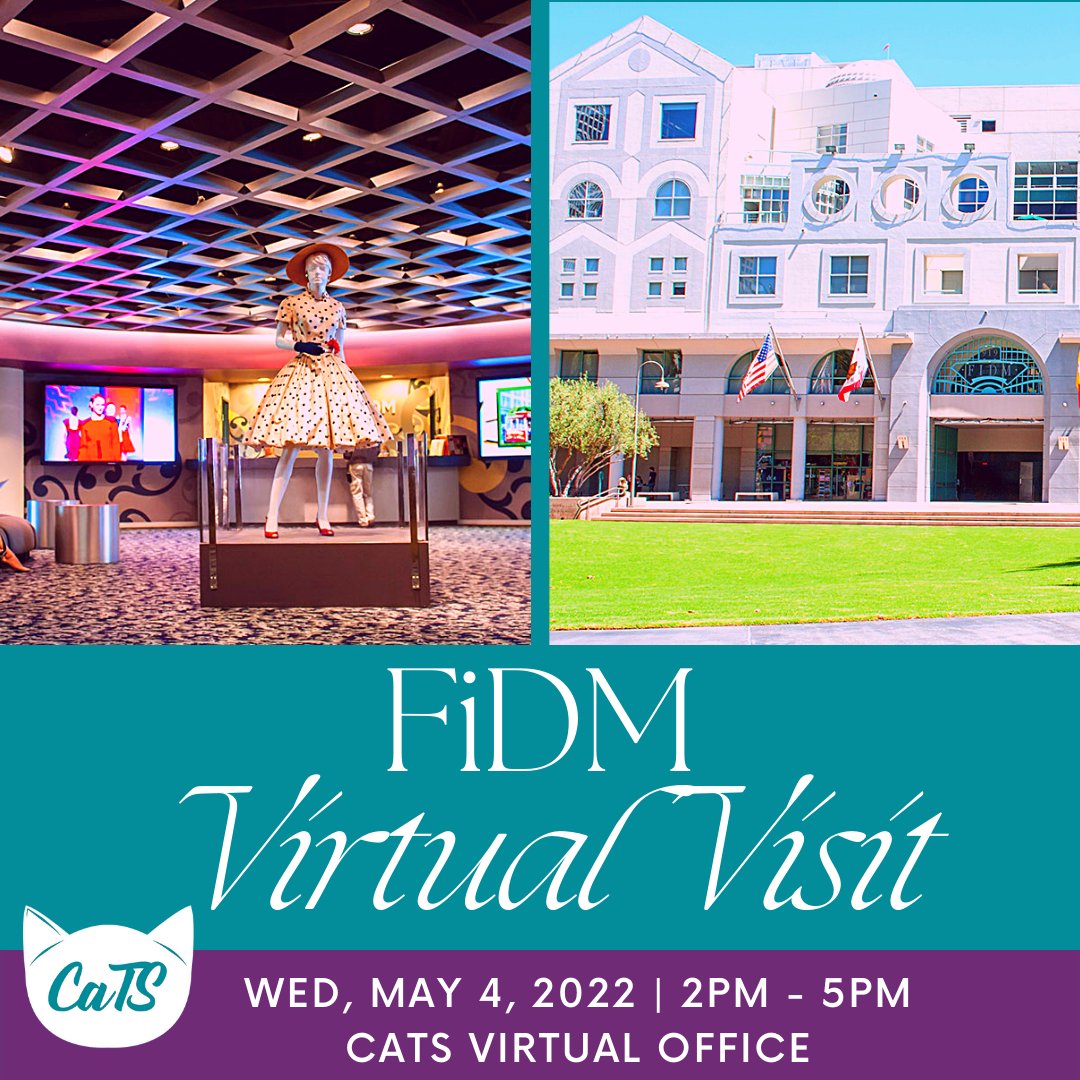 epccCaTS's tweet image. Hey Fashion and Interior Design students! Looking to continue your education after your associates? Check out the Fashion Institute of Design &amp;amp; Merchandising! A rep will be in our virtual office (link in bio) tomorrow from 2PM-5PM to provide information! #epccCaTS #FIDMCollege