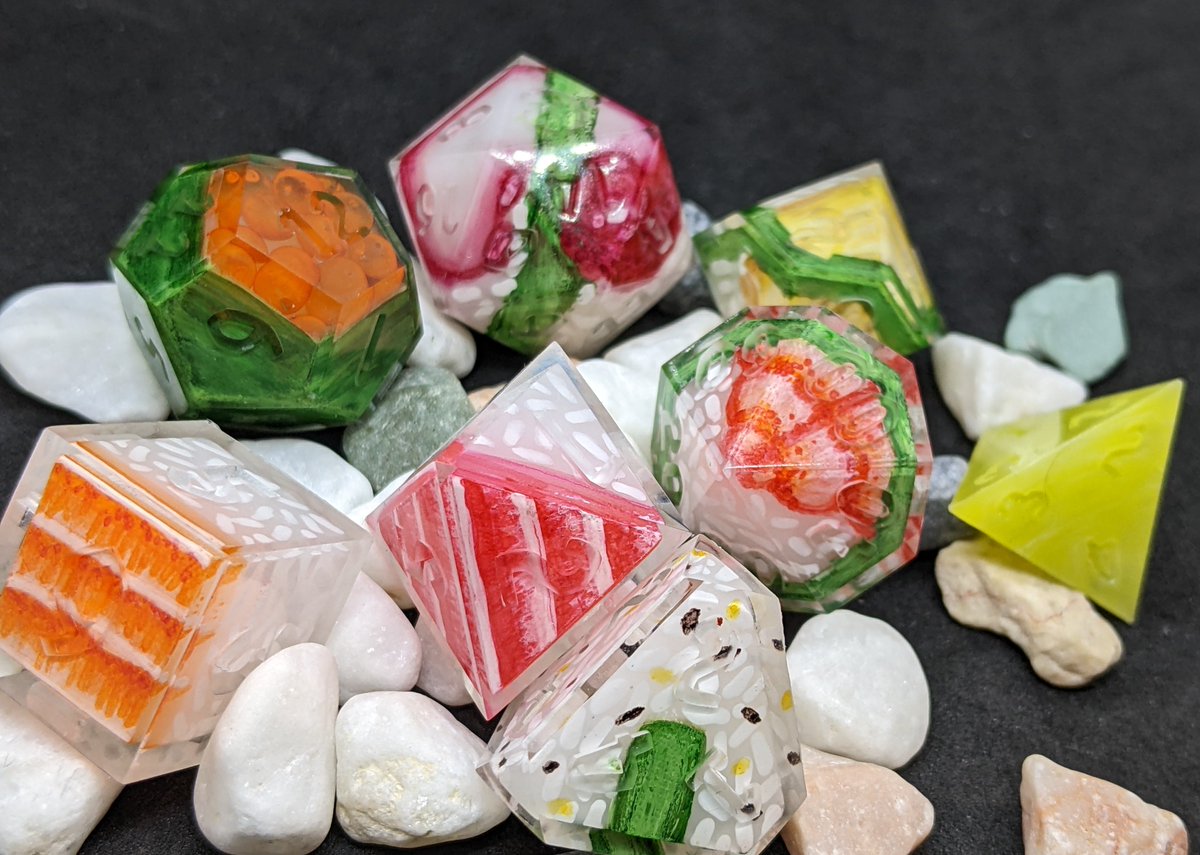ResinRam's tweet image. 2K giveaway time!!!

I have two sets for this giveaway. 

To enter:
-Follow me
-Like this tweet
-RT!

Giveaway ends May 9th midnight EST! 
Worldwide shipping will be covered by me.
#dice #dicecraft #diceset #dnd #ttrpg #ttrpgdice #polyhedraldice #handmade #Giveaway #sushi