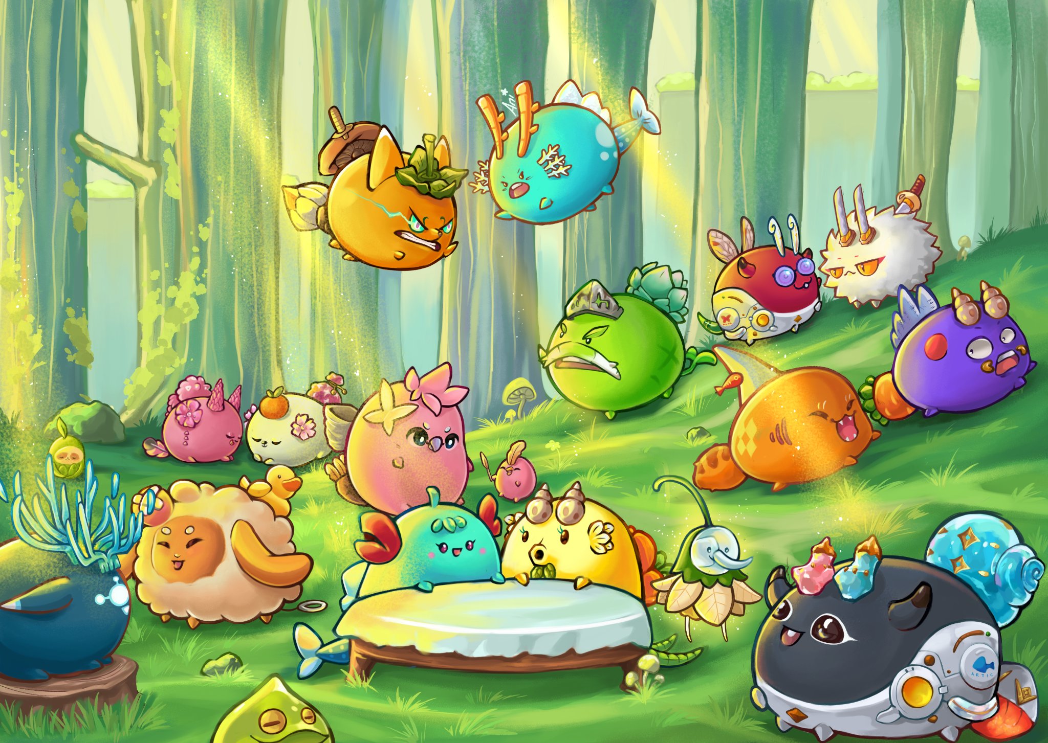RT ariandtwt: New friends. 🌟  This is my entry to #ArticOriginContest ~! Our new and old friends ready to take on a new amazing journey in Axie Origin. Let's go with them!   Thank youuu so much for this opportunity Artic.  I really hope you like it. 🌸 [twitter.com] [pbs.twimg.com]