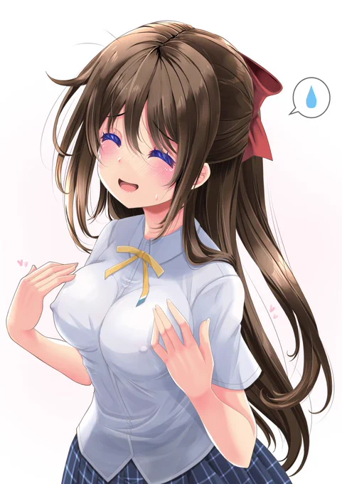 一限目が水泳の授業だったので家から水着を着てきた桜坂しずく。ニ限目にて挙動不審になるノ図 