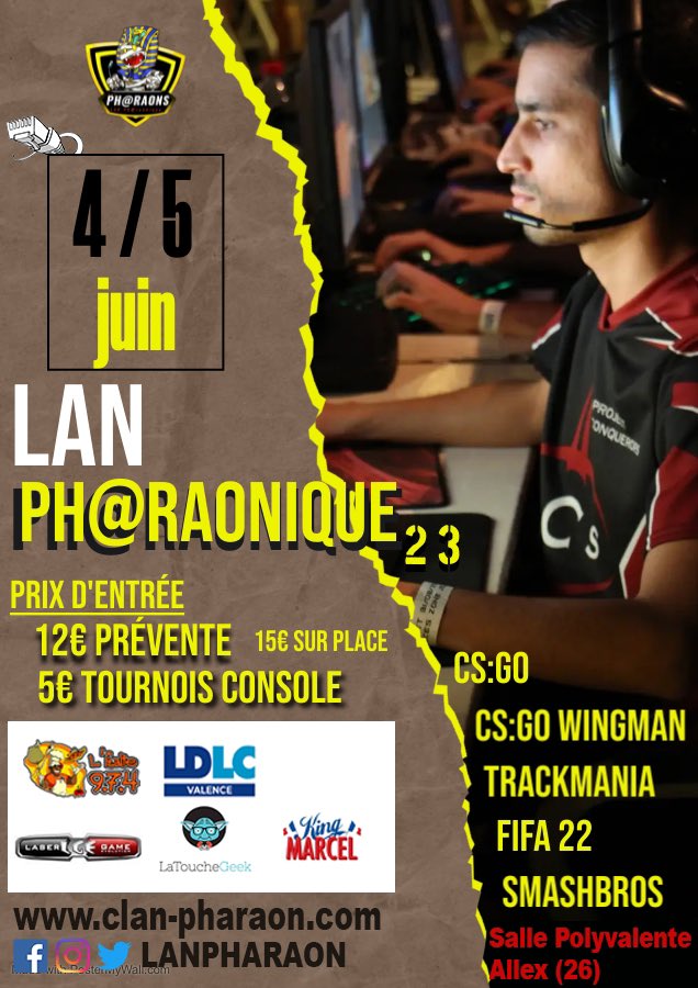 sohimalow's tweet photo. Sinon ça vous dit pas une lan aux p’tits oignons pour du #csgo #trackmania #FIFA22 #SmashBros ? Parce qu’en vrai on va bien rigoler 👀👀 et les lan y’a que ça de vrai ! #gamingirl #lanfr #tournois @LANPharaon https://t.co/q1L5VfWvLA