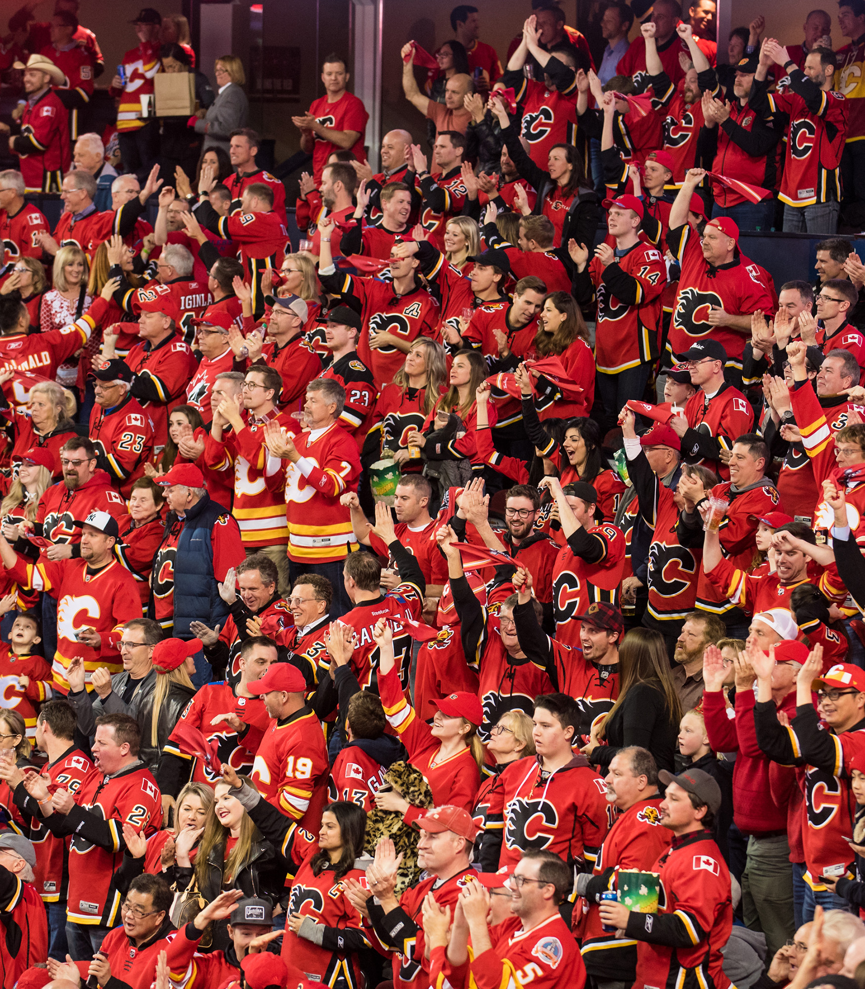 Calgary Flames fans show their playoff spirit - The Globe and Mail