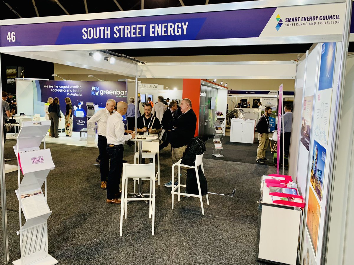 sthstreetenergy's tweet photo. Great energy at #SmartEnergy22
#solar #wind #biogas #SmartEnergy2022 #SmallGenerationServices
#DistributedGenerationNetwork
#EmbeddedNetworks
#NetworkTariffOptimisation
#SouthStreetEnergy https://t.co/y5E13reTh7