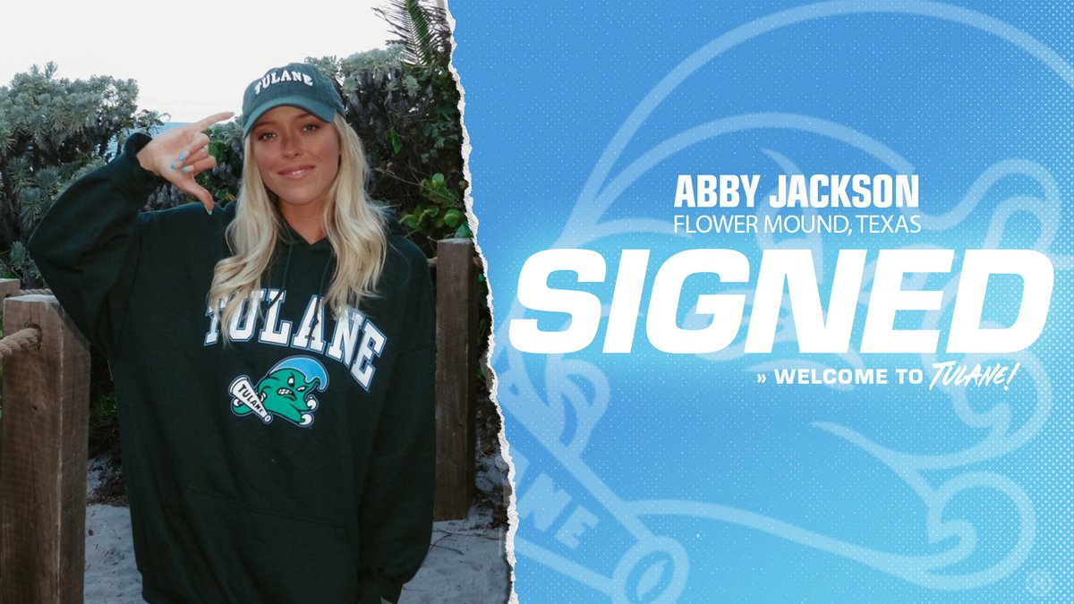 The newest member of the Green Wave! Welcome to the Big Easy Abby🏖️🏐

#RollWave🌊