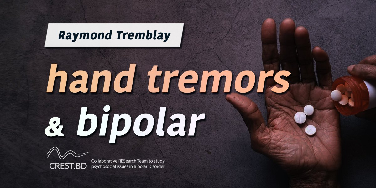 CREST_BD's tweet photo. New #BipolarBlog alert! 📢 In this follow-up on hand tremors and #BipolarDisorder, Raymond Tremblay reflects on his experience with essential tremors, and the importance of self-advocacy & seeking second opinions for complex health needs.
More here: https://t.co/vTjirnn5Af https://t.co/aRUEVGEQ8i