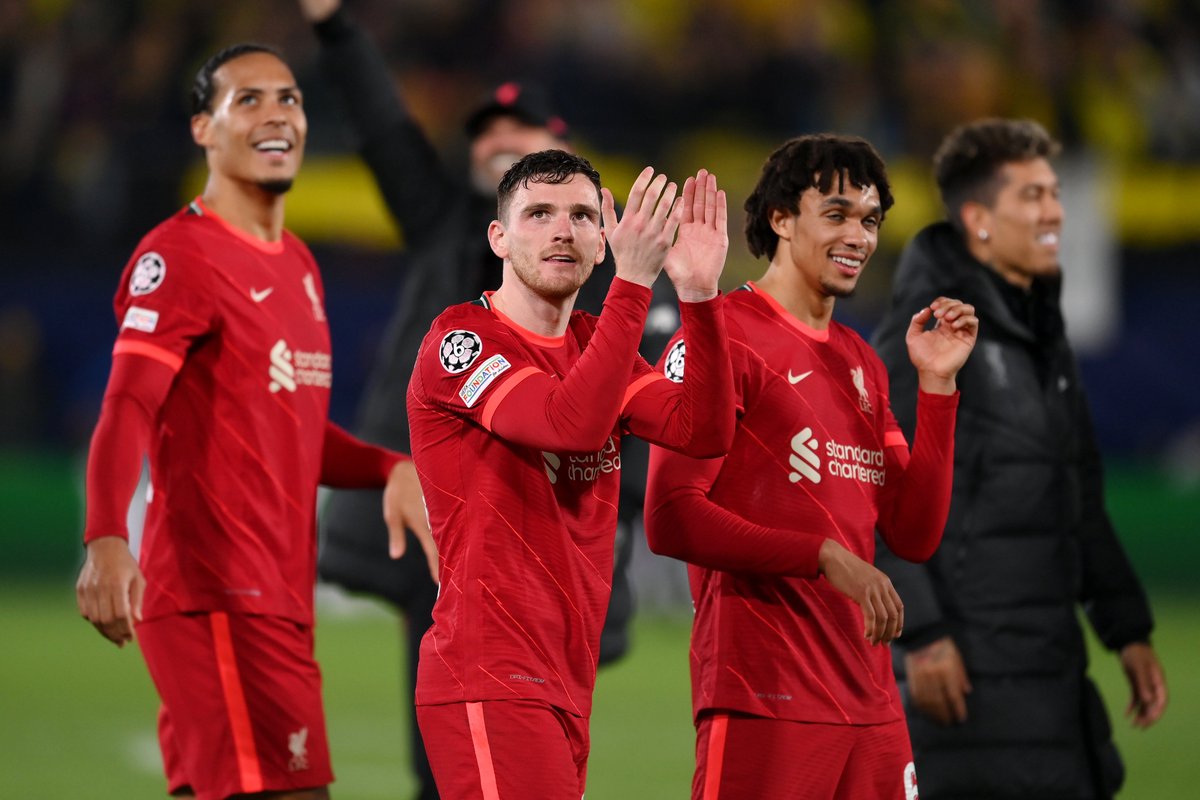 DAZN's tweet photo. Liverpool are the first English team ever to have to play every possible game in a season. 

They're still on course to win EVERY trophy. Incredible. https://t.co/EwB2suG6iy