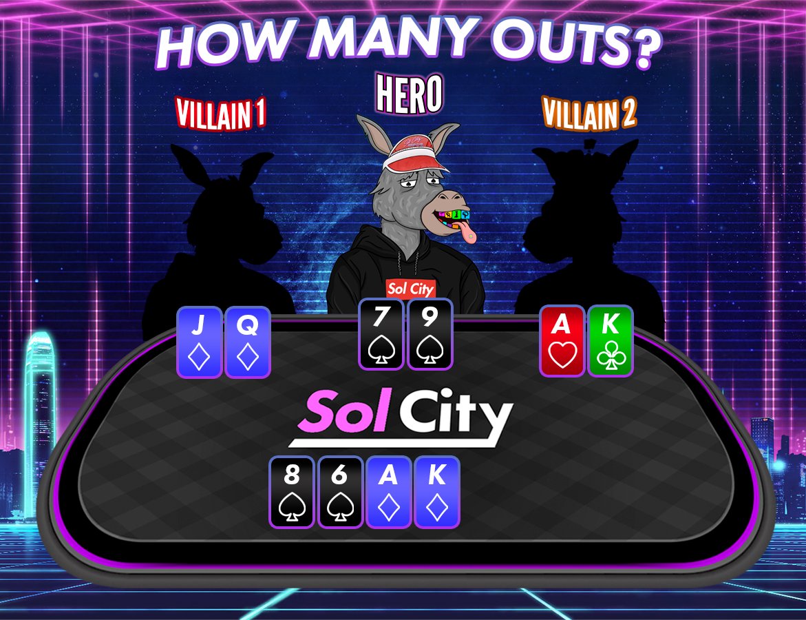 Aion Poker | Home of The 50% Rakeback! (@aionpoker) on Twitter photo 🎉Solve The Problem, Win A Prize!
🎁5 x Sol City Raffle Tickets (10 SOL Value)
1⃣Like & RT !
2⃣Follow <a href="/SCPokerClub/">Sol City DAO</a>
3⃣Answer in the comments and tag THREE friends
4⃣Join the Discord for the giveaway bot!👇👇
discord.gg/SolCityPokerCl…
#SolanaNFTs #poker #pokeronline 🎉Solve The Problem, Win A Prize!
🎁5 x Sol City Raffle Tickets (10 SOL Value)
1⃣Like & RT !
2⃣Follow <a href="/SCPokerClub/">Sol City DAO</a>
3⃣Answer in the comments and tag THREE friends
4⃣Join the Discord for the giveaway bot!👇👇
discord.gg/SolCityPokerCl…
#SolanaNFTs #poker #pokeronline
