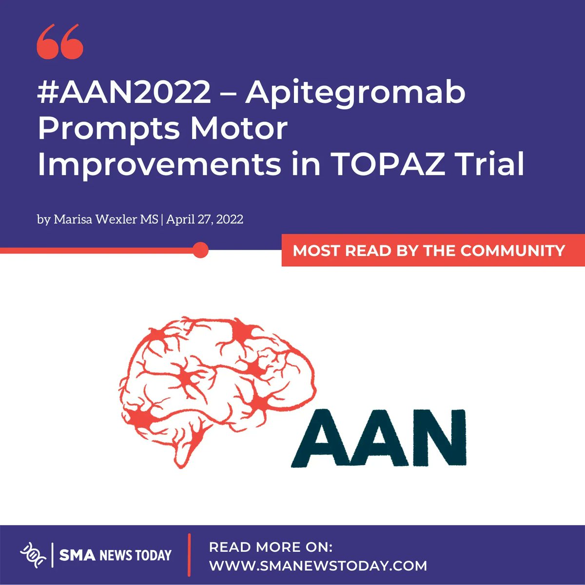 SMANewsToday's tweet photo. Treatment with the experimental muscle-directed therapy apitegromab improved motor function for many of the children and young adults with types 2 and 3 spinal muscular atrophy after one year in the Phase 2 TOPAZ trial.

https://t.co/0NSFd9tY20

#sma #livingwithsma https://t.co/imNlOkvSPK