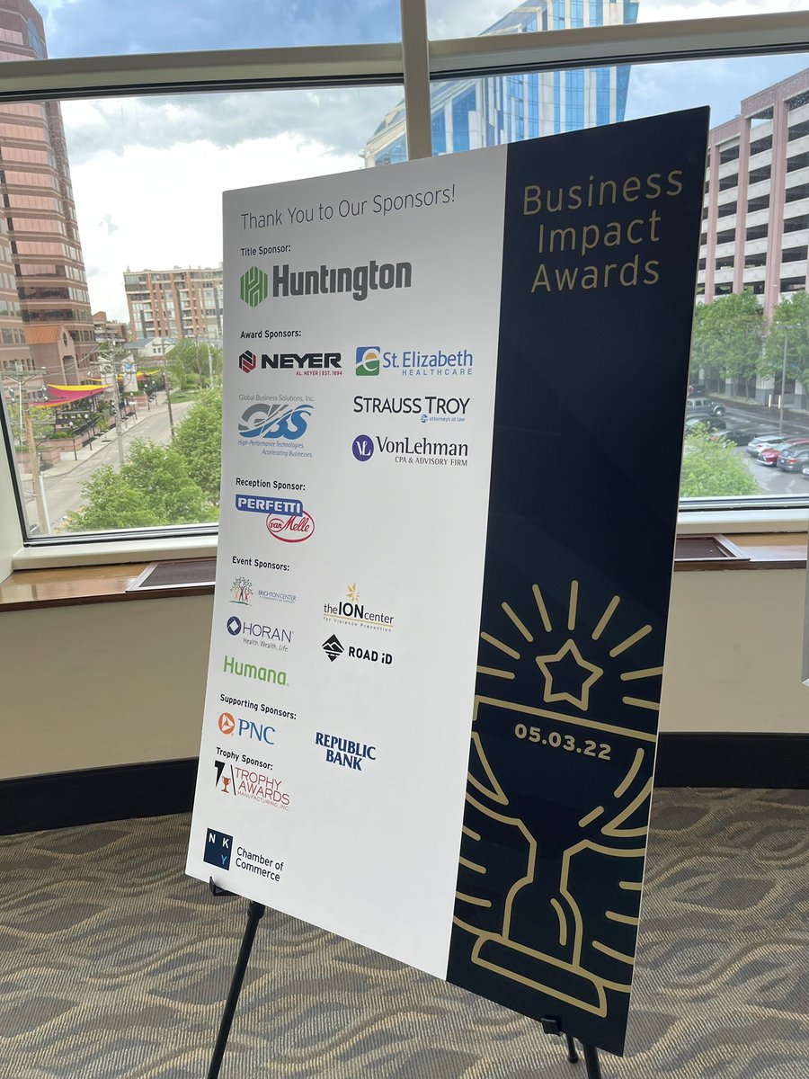 Thanks <a href="/nkychamber/">NKY Chamber</a> for a fantastic Business Impact Awards event honoring the incredible companies driving prosperity and vibrancy in the #GreaterCincy region!