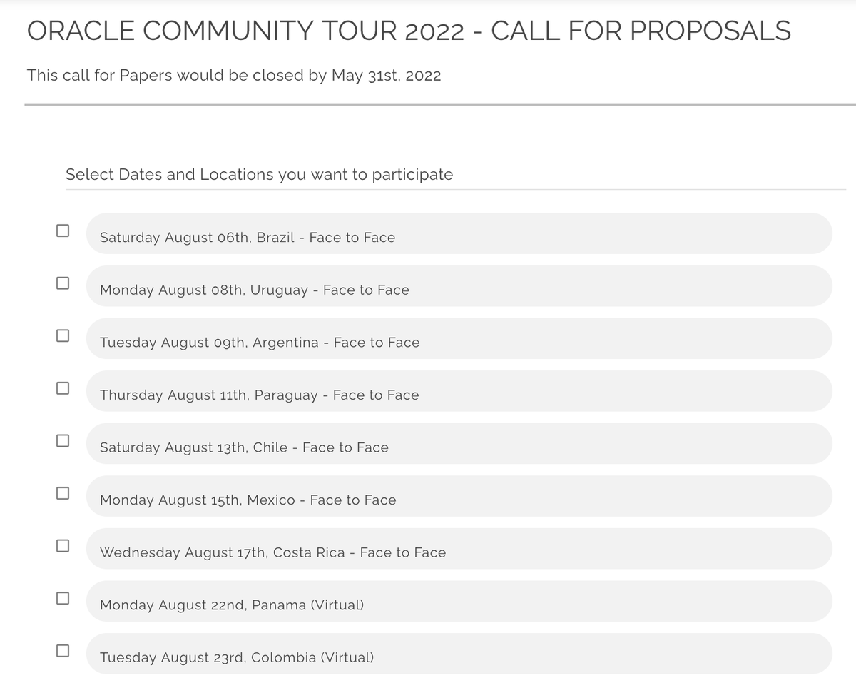 Jen Nicholson (@jen_s_nicholson) on Twitter photo The LAOUC Oracle Community Tour is back! CfP ends 5/31 & learn more here: laouc-community-tour-2022.mykommu.com <a href="/oracleace/">Oracle ACE Program</a> <a href="/OracleDatabase/">Oracle Database</a> The LAOUC Oracle Community Tour is back! CfP ends 5/31 & learn more here: laouc-community-tour-2022.mykommu.com <a href="/oracleace/">Oracle ACE Program</a> <a href="/OracleDatabase/">Oracle Database</a>
