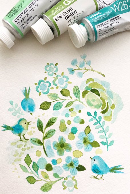 「acrylic paint (medium) flower」 illustration images(Latest)
