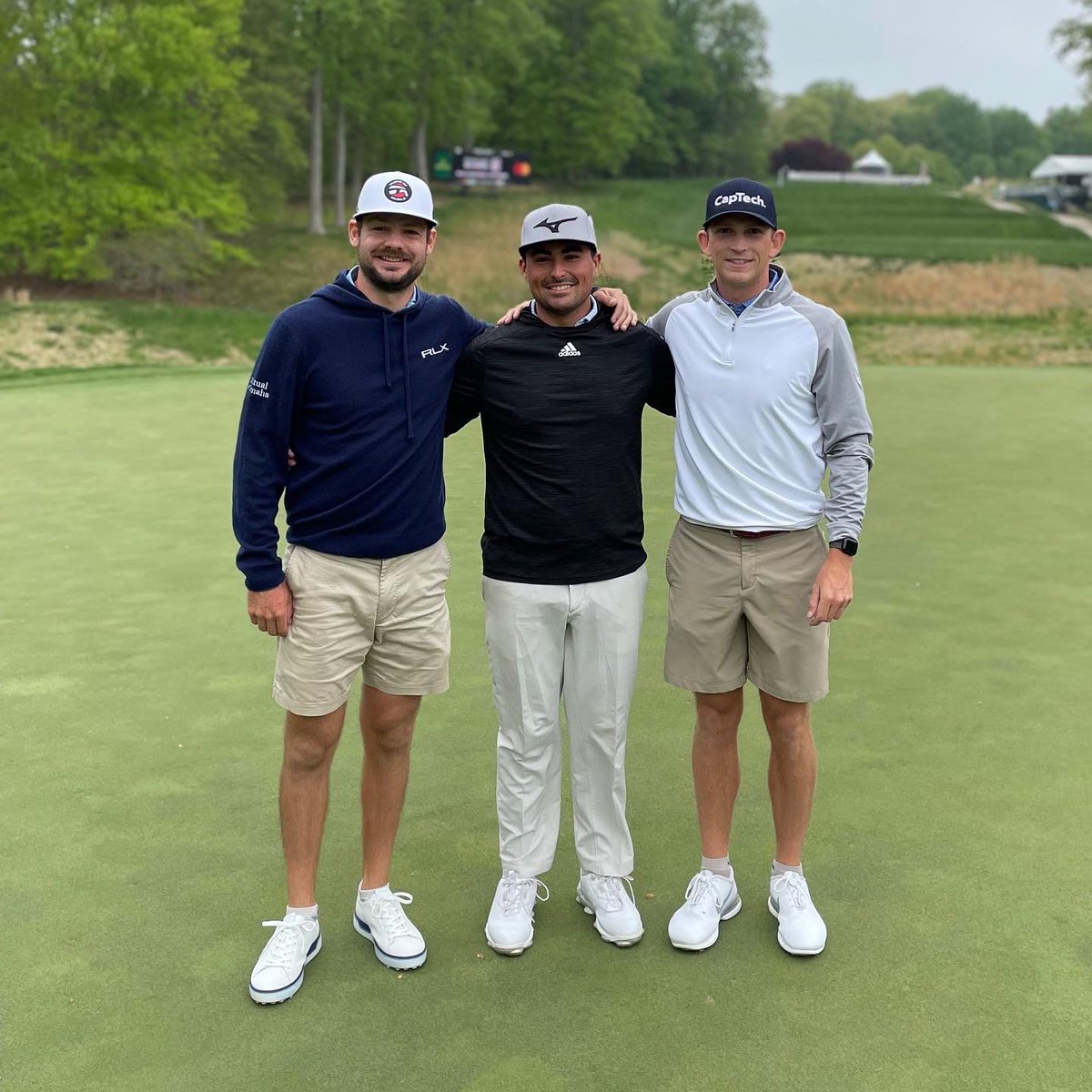ClemsonMGolf's tweet photo. Little bit of a reunion at Wells Fargo this week 😁😁😁🐅🐅🐅 https://t.co/oXMfoZuBKu