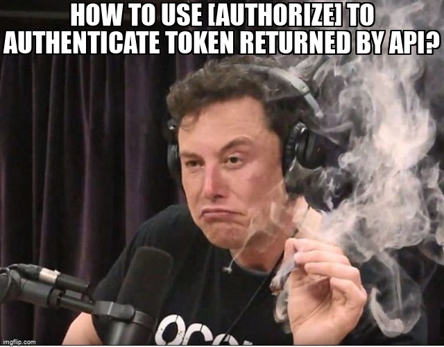 Meme overflow on twitter how to use authorize to authenticate token