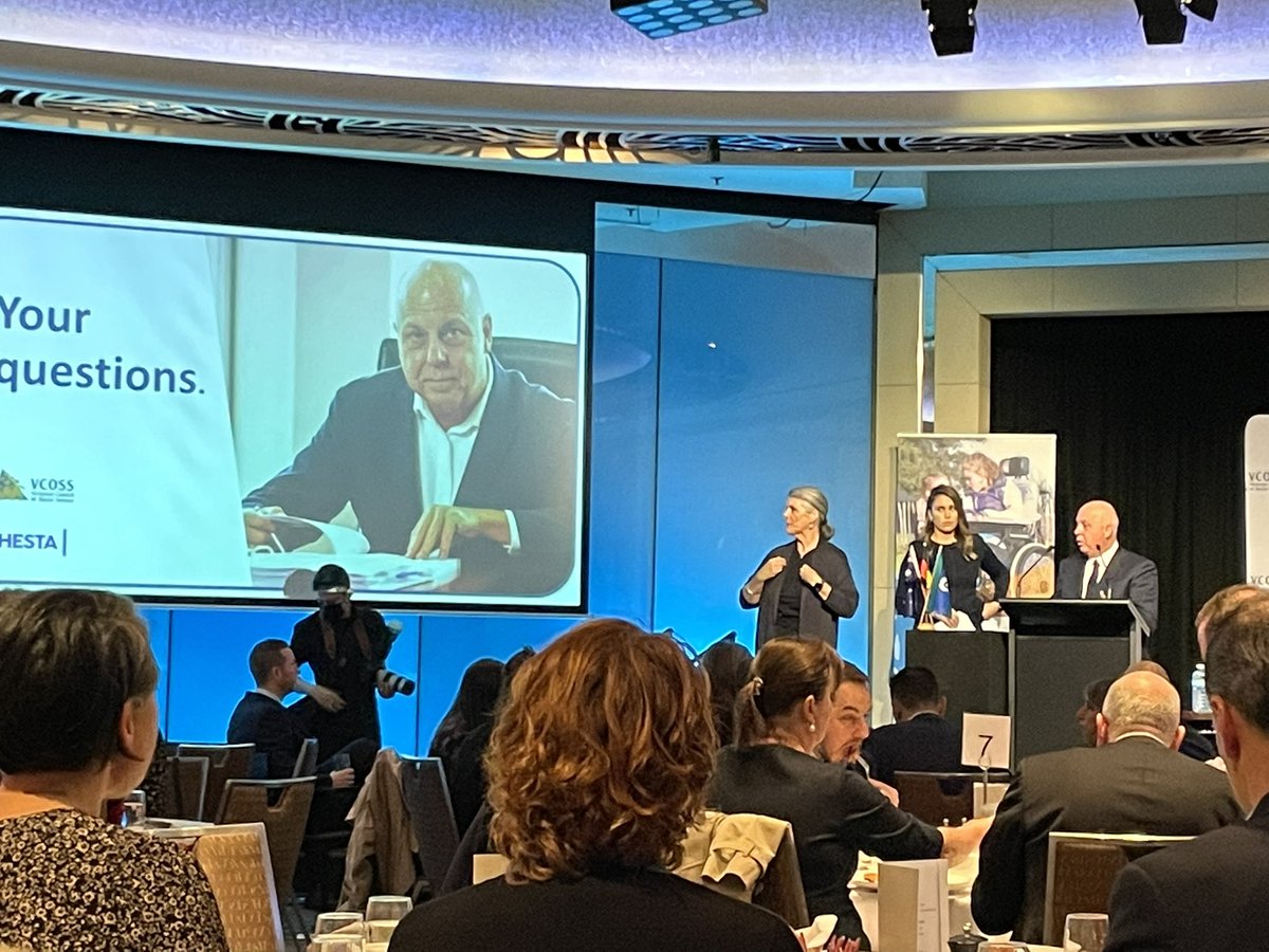 hwllen1's tweet photo. @timpallas speaking about #realgovt acting decisively &amp; stepping up during &amp; post covid. His budget is a continuation of focus &amp; effort for all Victorians. So much education reform happening. #vcoss #vcossbreakfast @springst @VCOSS https://t.co/Z5oczPvqGU