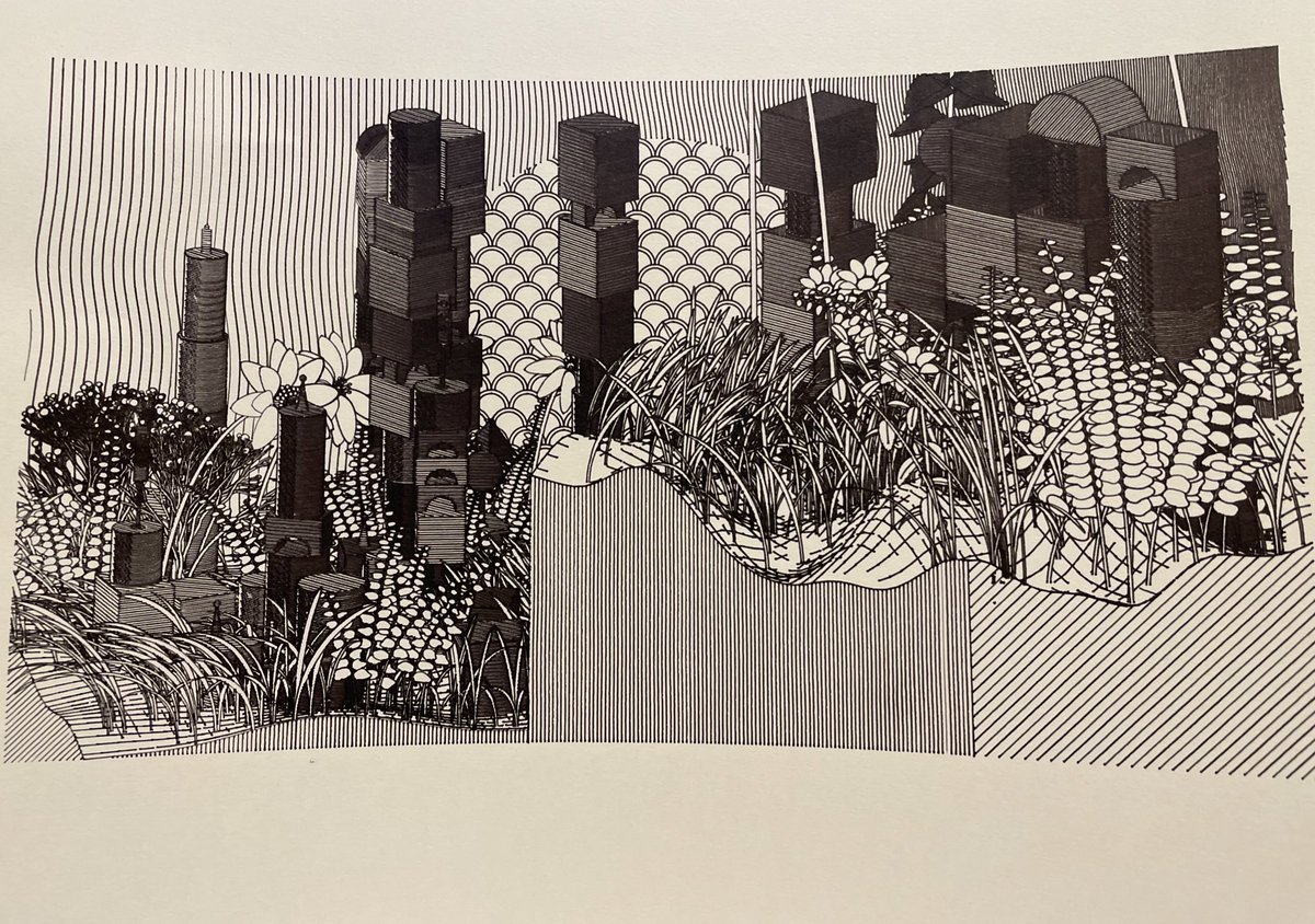 test plot on just black inkjoy papermate gel pen because my lizard brain cannot figure out how to layer it for colors and i must figure it out bc I want it in color… anyways (kinder)Garden, Monuments #272 formerly owned by my friend <a href="/RockyRiverTez/">RockyRiver</a>