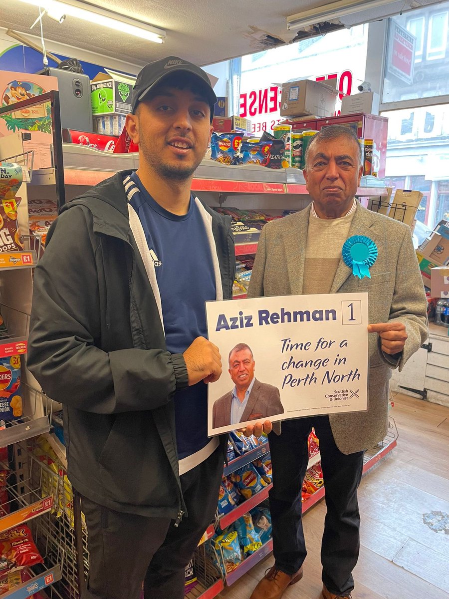 AzizPerth's tweet photo. 2 Days left
out campaigning today spoken to alot of Local businesses they all feel only @ScotTories can support local businesses fully
Local businesses are the backbone of our economy.
#LocalVoteTory #LocalVoteTory #perthshire #SupportSmallBusiness #supportlocalbusiness https://t.co/MgHSAA3rHn