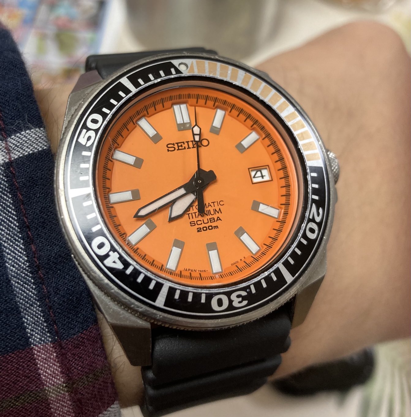 セイコー プロスペックス SBDA005 オレンジ 7S25 サムライ チタン