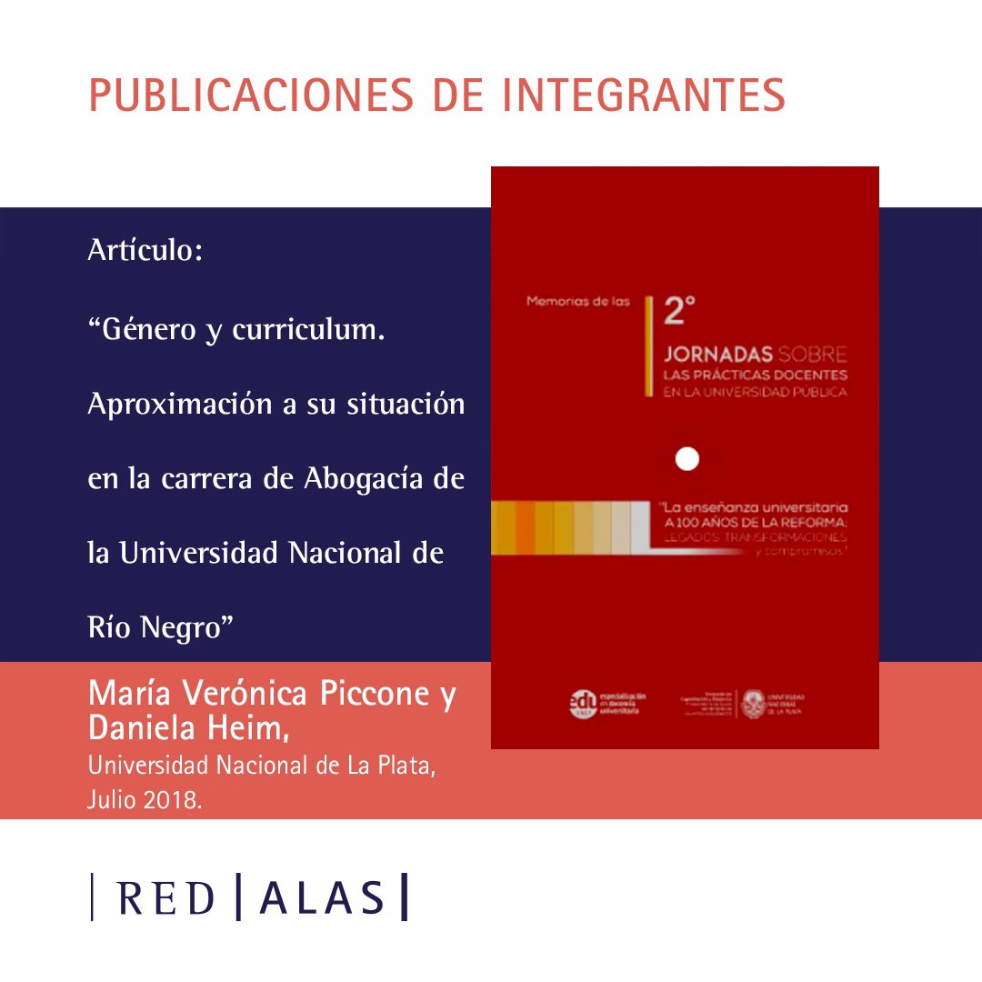 ✍️María Victoria Piccone y <a href="/DanielaHeim5/">Daniela Heim</a>, integrante de Red ALAS (ARG), aportan con este artículo elementos para incorporar la perspectiva de género en los planes de estudio y asignaturas de las carreras de grado presenciales de la <a href="/UNRIONEGRO/">UNRN</a>. 

[Sigue👇]