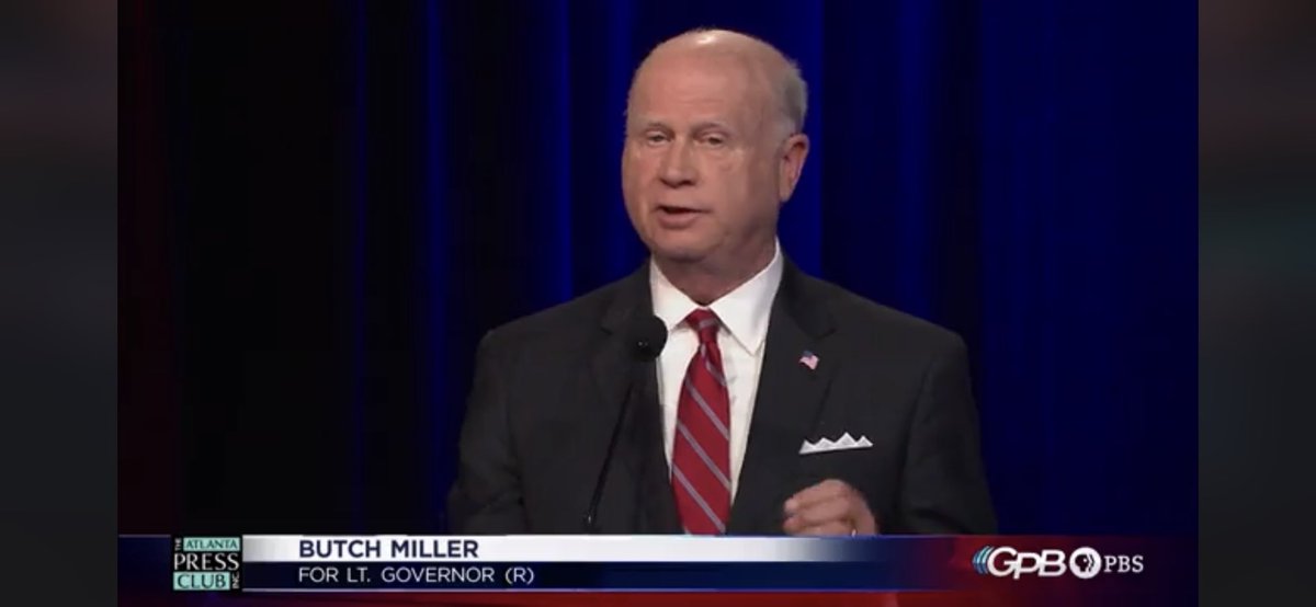 butchmillerga's tweet photo. There was a clear winner in today’s debate. #TeamButch is taking home a HUGE win after showing viewers that I am the strongest conservative in this race & the only candidate with the record of fighting for Georgians & their values. Unlike others, I don’t whine. I get things done. https://t.co/pgdywCVXym
