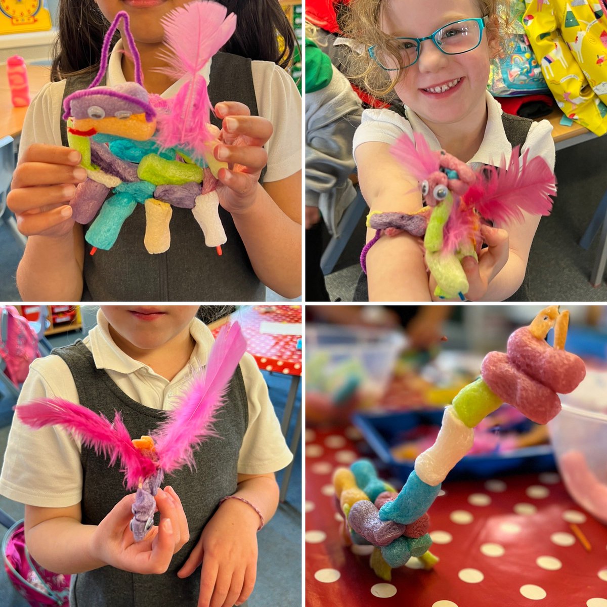 makers_n_movers's tweet photo. Awesome after school creativity by KS1 @pennsprimary
We continued our journey “Around the World” and explored Mexican albrijes, fantasy animals, created from different parts of different animals.
#createclub #afterschoolclubs #creativity https://t.co/M0d4xllkCQ