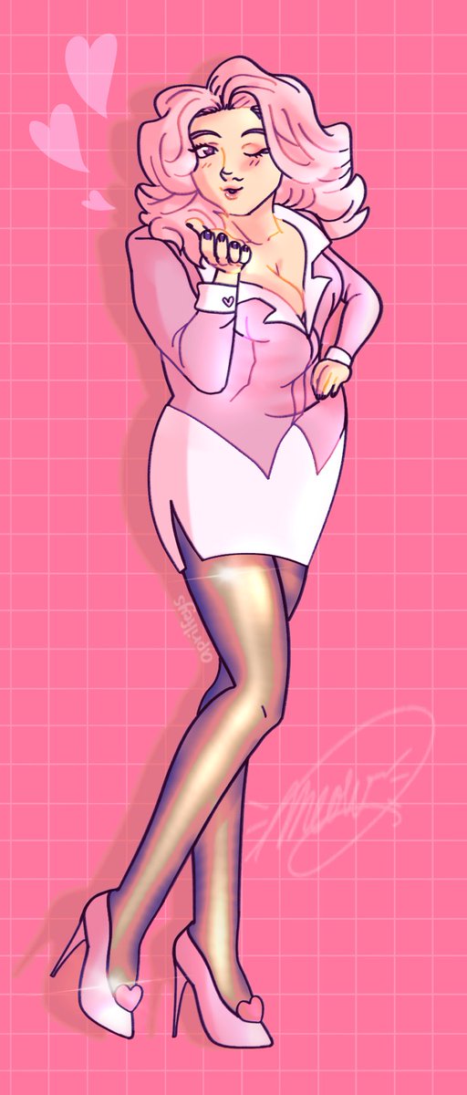 fashionably late to my own art event 💕

💖 day 1 -flirt 💖
#AprilMayWeek22