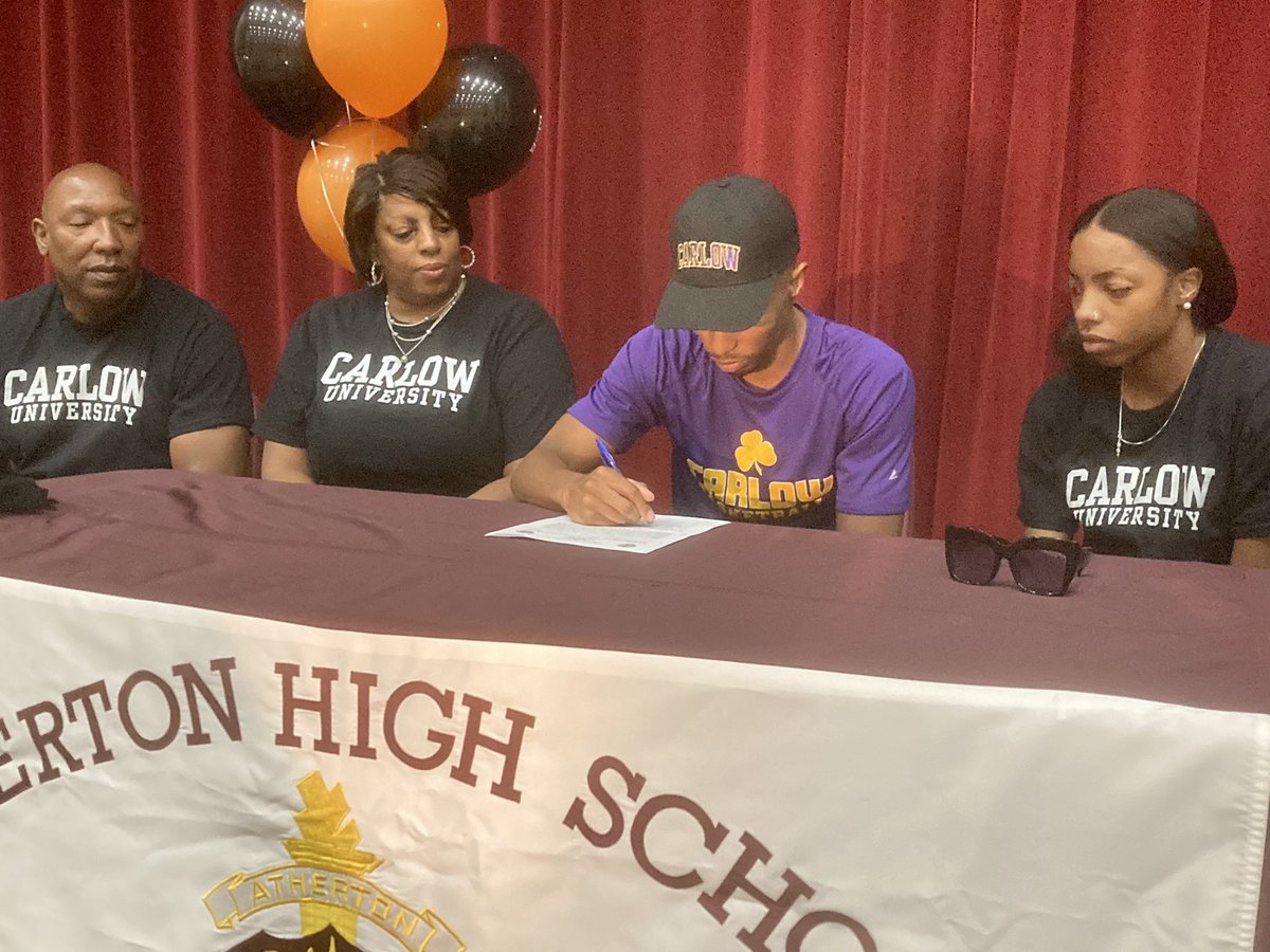 atherton_high's tweet photo. Congrats to @way2Jordan McClure signing for basketball at @CarlowU https://t.co/ye9gu7nol2
