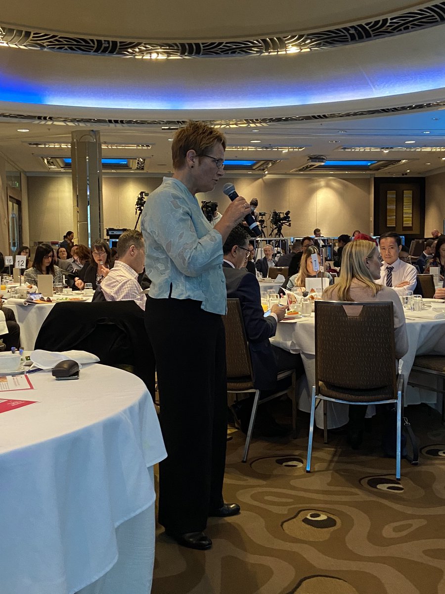 CHPVic's tweet photo. “We promised rough sleepers housing and ongoing support through From Homelessness to a Home. $55 million will do that, and $12 million will not. Why cut funding and undo this good work?” CHP CEO Jenny Smith asks @TimPallas at #VCOSSBreakfast https://t.co/4exH1XRzqH