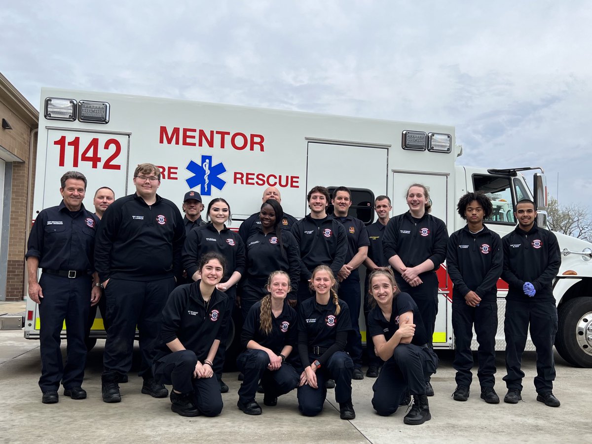 DrGlavanMHS's tweet photo. Congratulations to our @MentorFire EMT Academy students on all of their accomplishments and hosting the best open house I have ever attended! They are career ready! @OHEducation @OhioOWT @euclidschools @WickliffeHS @mentorschools @cityofmentor @OhioCCS_CTE https://t.co/l66E5bFS4x