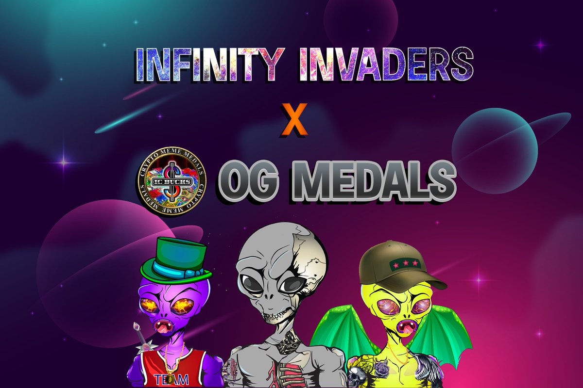 🔥 Huge giveaway of 100 Infinity Invaders NFT’s! 🤯

To win:
✅ Follow @ICinvaders &amp; <a href="/DKLORD89/">DKLORD89</a>
✅ RT, ❤ , Tag 3
✅ Join discord discord.gg/JzCcUPTZWM

Ends in 72 hrs ⏰
#ICP #DFINITY #ICPNFT #NFTGiveaway