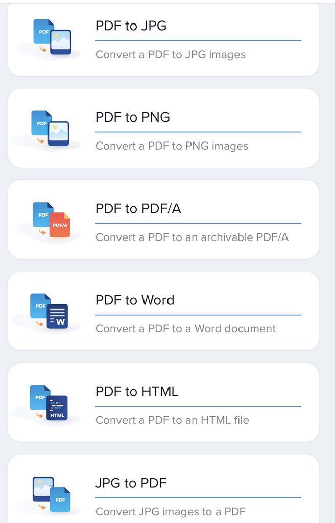موقع يحول الPDF الى جميع الملفات الاخرى ويختصر عليك الوقت👇🏼

pdf.online