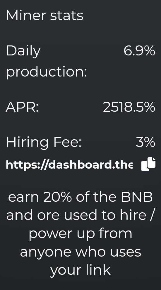 CocRidill's tweet photo. Aped #TW3P Miner. Not the highest Daily or APR but I would say much safer play.

https://t.co/3G3bamVX7M https://t.co/eZ4B3sNRBG