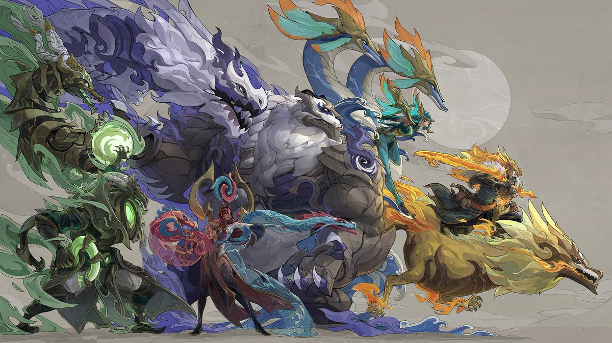 「Dragonmancers 2021 Key Art by Long Wu ht」|Spideraxeのイラスト