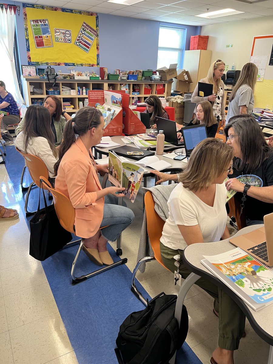 spseik's tweet photo. UCPS teachers are doing the important work of digging in deeply this week to review reading curriculum that is aligned with the NC Comprehensive Plan for Reading Achievement.  ⁦@UCPSNC⁩ ⁦@UCPS_ICTeam⁩ ⁦@NCDPI_OEL⁩ #Literacy4U https://t.co/lEGK6m5bp3
