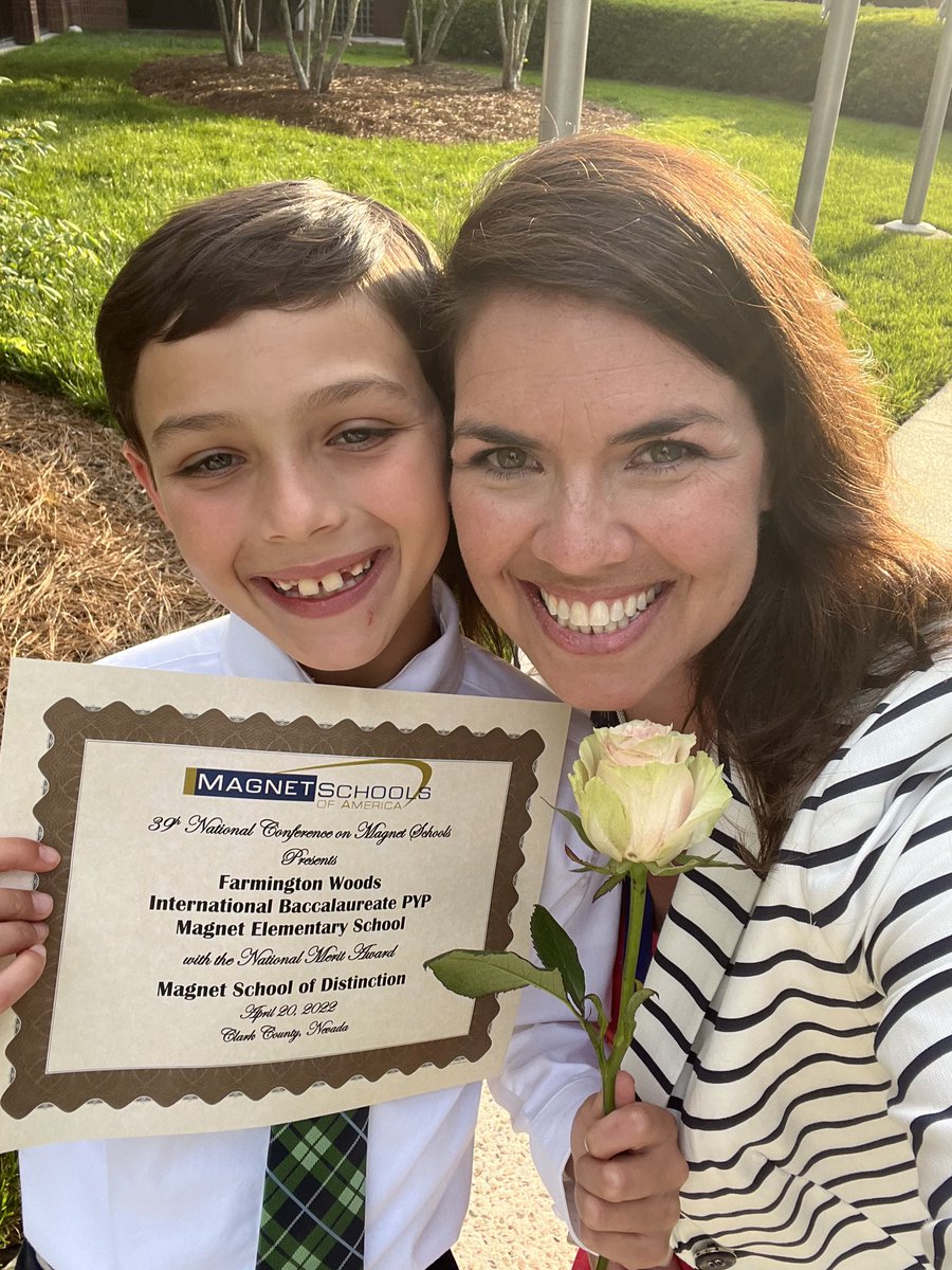 FWESIBPYP's tweet photo. Busy night for FWES- thanks to Mrs. Plotkin and Carter for accepting our Magnet Schools of America School of Distinction 2022 recognition! #fwesspotlightslearning @wcpssmagnets https://t.co/wF8MIMUrR0
