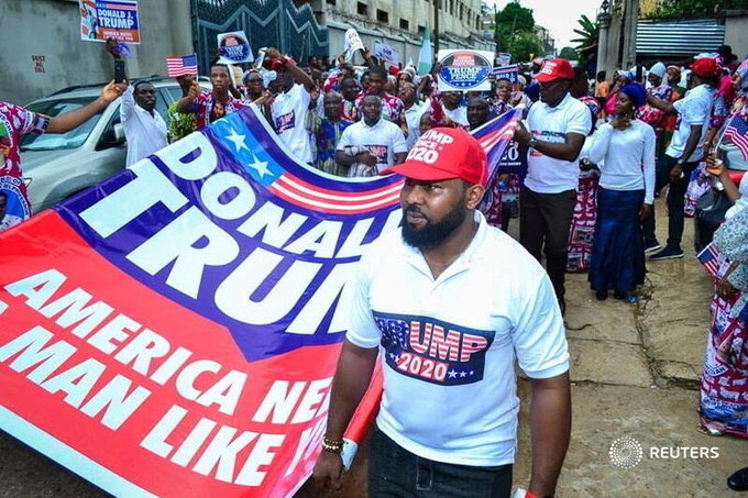 Earthmerica's tweet photo. Thread of pro-Trump marches outside of the US

Nigeria https://t.co/BOLu3MpDlg