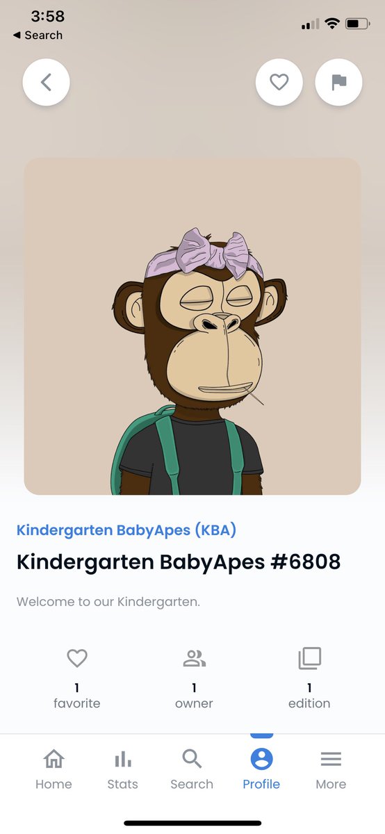 I’m giving away this beautiful <a href="/KBabyApes/">Kindergarten BabyApes</a> to help shed light on a cool new project. To enter, follow <a href="/PlanetPalsNFT/">PlanetPalsNFT</a>, tag 3 friends, like &amp; RT this post. Winner announced in 72-hours, good luck everyone!