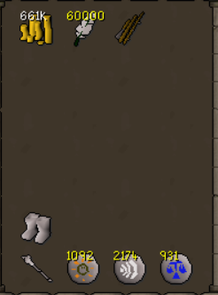 Stopperi1's tweet photo. Some days later the inventory is looking a lot cleaner and that's a sign of incoming skilling. 

Banked 90 fishing with an estimate of around 180 hours sitting by the precious River Lum. God speed

#OSRS #Tileman #UIM #F2P https://t.co/AMz9Azp0ND