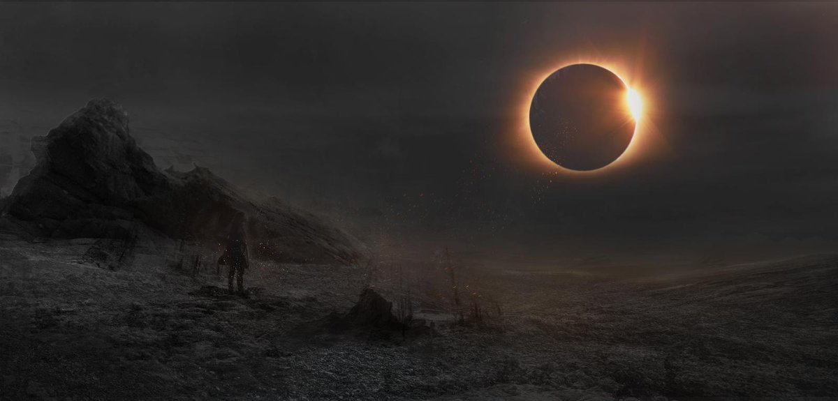 GreyXyla's tweet photo. There are various monsters that attack the Sun &amp; Moon in the tradition of the South Slavs: werewolves, halas, witches, &amp; snakes. Slavic witches, medicine women and sorcerers used a Solar eclipse event for water divinations. #SlavicFolklore #Ecplise #Magicks 🐍 https://t.co/F2UIX24UEI