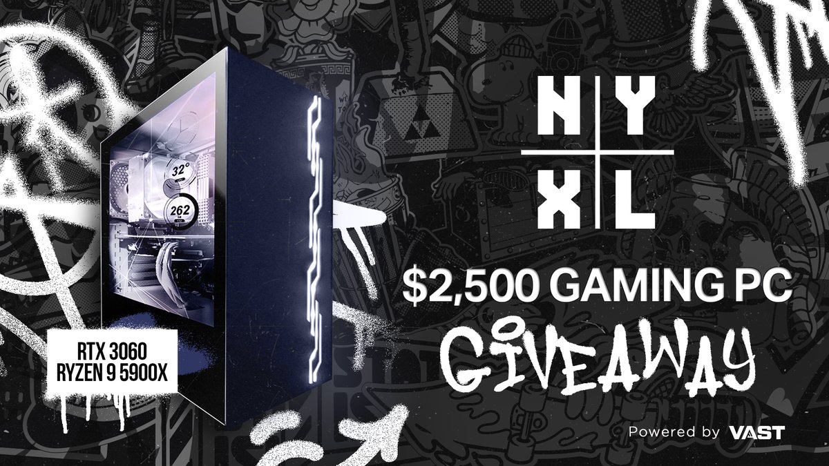 VastGG's tweet photo. We’re excited to launch this new giveaway with @NYXL. One winner will receive a $2,500 RTX 3060 Gaming PC.

To enter, perform these actions via the link below.
Retweet + Like
Follow @NYXL
https://t.co/TiIyK2jHWh https://t.co/yMNM1D0mlI