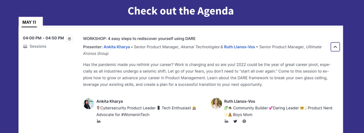RuthLLV's tweet photo. Register 👉 https://t.co/95Vx2X09VE. See image for agenda details. Let’s connect during #22WIP. #RestoreRediscover #WomenInProduct #ProductManagement #WomenInTech #DiversityInTech #VirtualEvents #SouthFLAnitaB #LatinasInComputing #AnitaBCommunity #WomenInTechSFL https://t.co/2SU1BEPb87