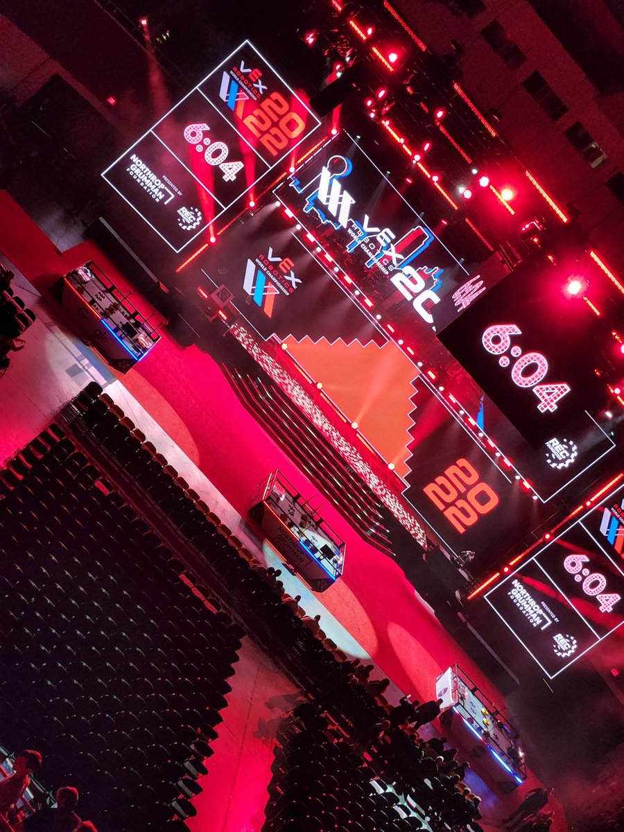 MVRobotics43050's tweet photo. Mount Vernon Robotics is ready to rock and roll here at Vex Robotics Competition World's Championship #43050POG #43050B #43050C #43050E https://t.co/NCC3WdRiv0