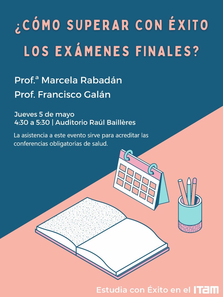 !El mejor 2x1! Con este eventos aprendemos técnicas de estudio y se puede acreditar una conferencia obligatoria. 🧐🤩