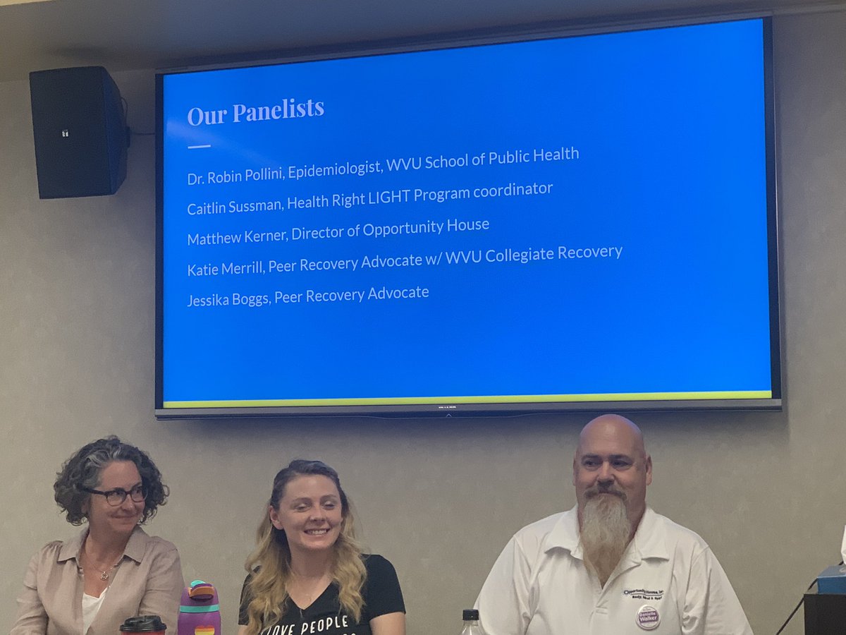 officialdaniwv's tweet photo. @unPACwvu is hosting a conversation with phenomenal panelists. Recovery has many layers! Harm reduction of s a priority. Substance Use Disorder is a medical diagnosis. We should allow medical professionals to allow diverse options to treatment. https://t.co/emlwtBUDfg