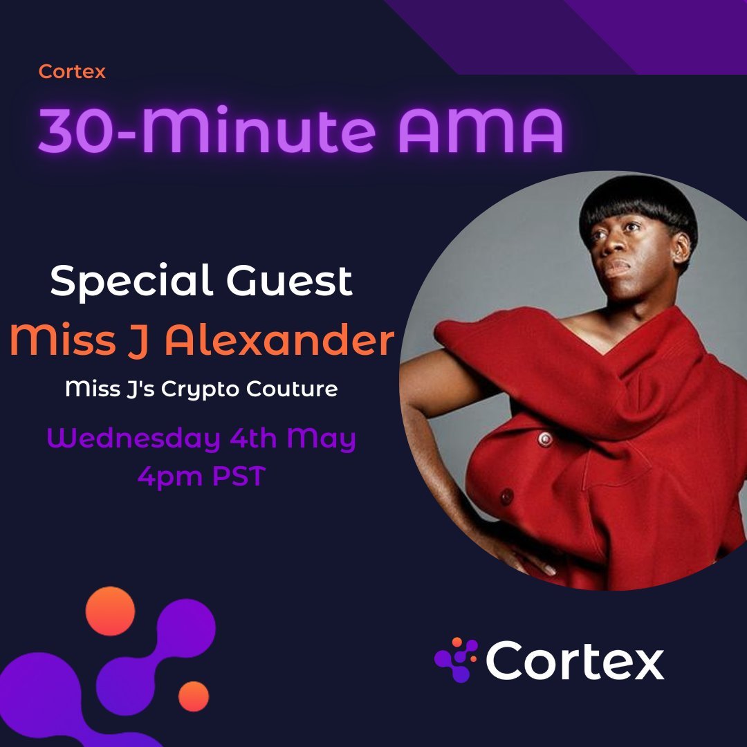 I will be #jaywalking into the #metaverse wearing #CryptoCouture sharing my experiences on a 30-Minute #AMA with the @app_cortex team this Wednesday at 4 PM Pacific Time on Twitter Spaces, see you there.

x.com/i/spaces/1kvJp…