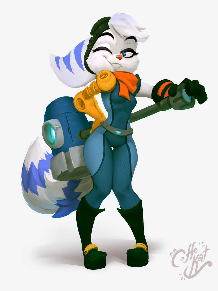 CoffeKat's tweet photo. need a hand hanging that frame?
#furryart #fanart #RatchetAndClank https://t.co/c0BZ4D43tp