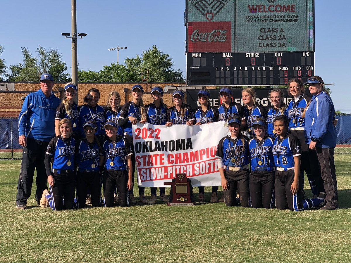 The Turner Lady Falcons are your 2022 Class A Slow-Pitch State Champions!